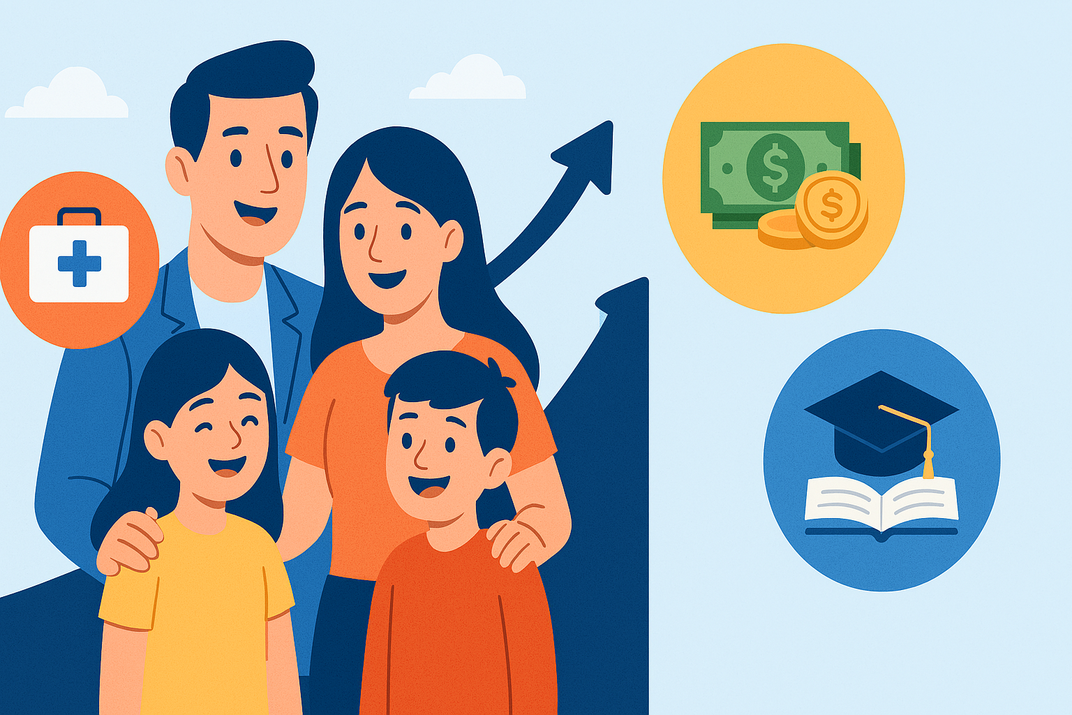 Loan against life insurance policy infographic showing benefits and risks